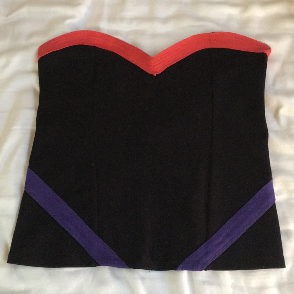 Black strapless urban outfitters top